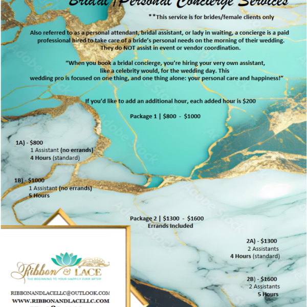 Bridal/Personal Concierge