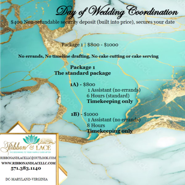Day of Event/Wedding Coordination Package